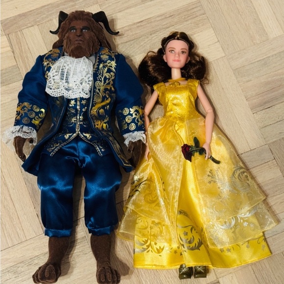 Disney Other - Beauty and the Beast Doll Set - Live Action Film